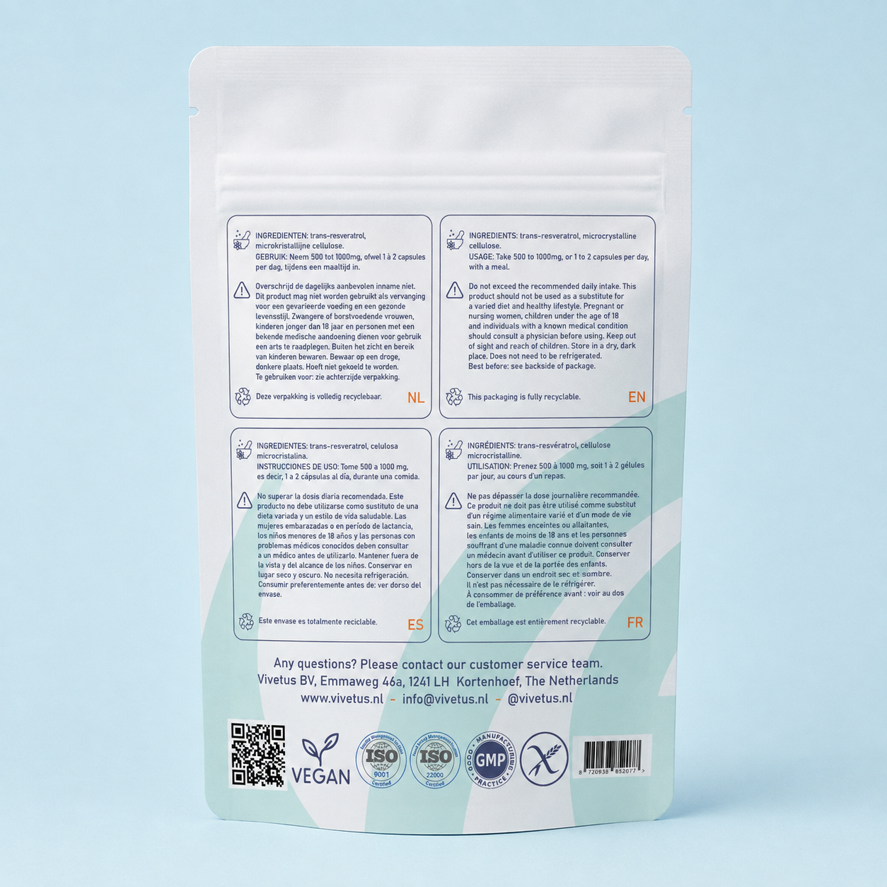 Vivetus® Resveratrolo - 30 capsule - 500mg