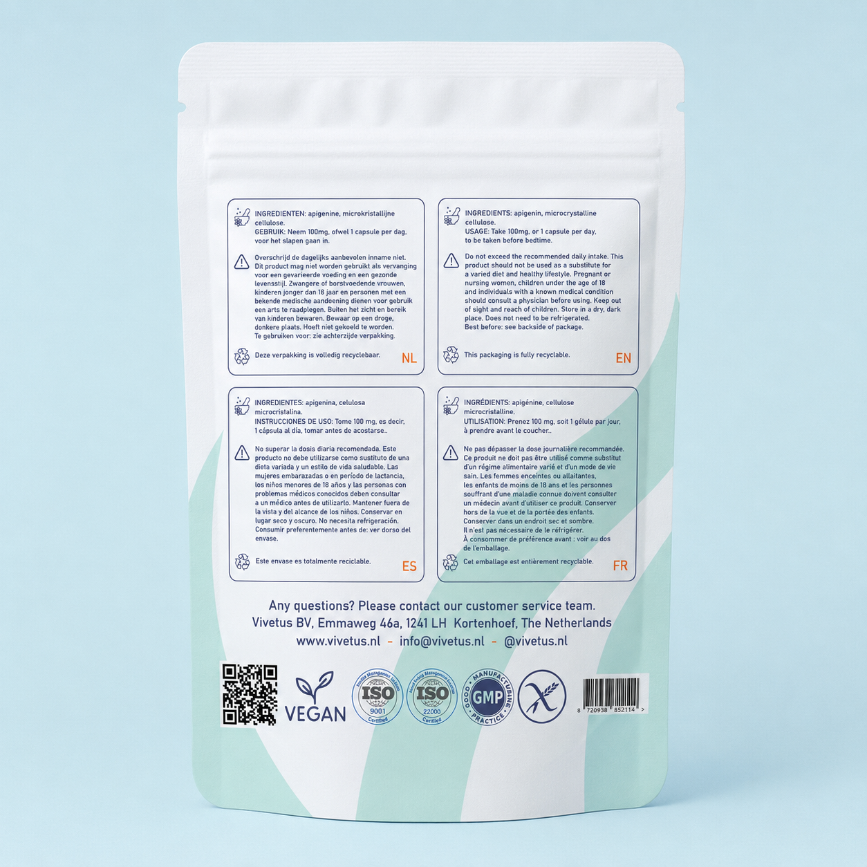 Vivetus® Apigenina - 60 capsule - 100mg  