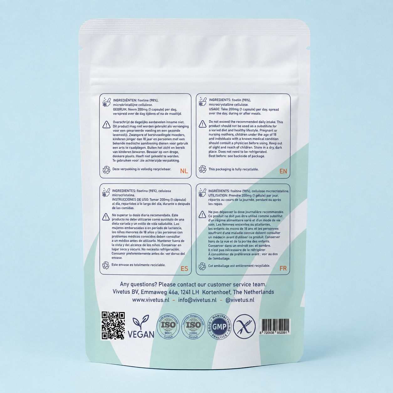 Vivetus® Fisetina - 60 capsule - 200mg  