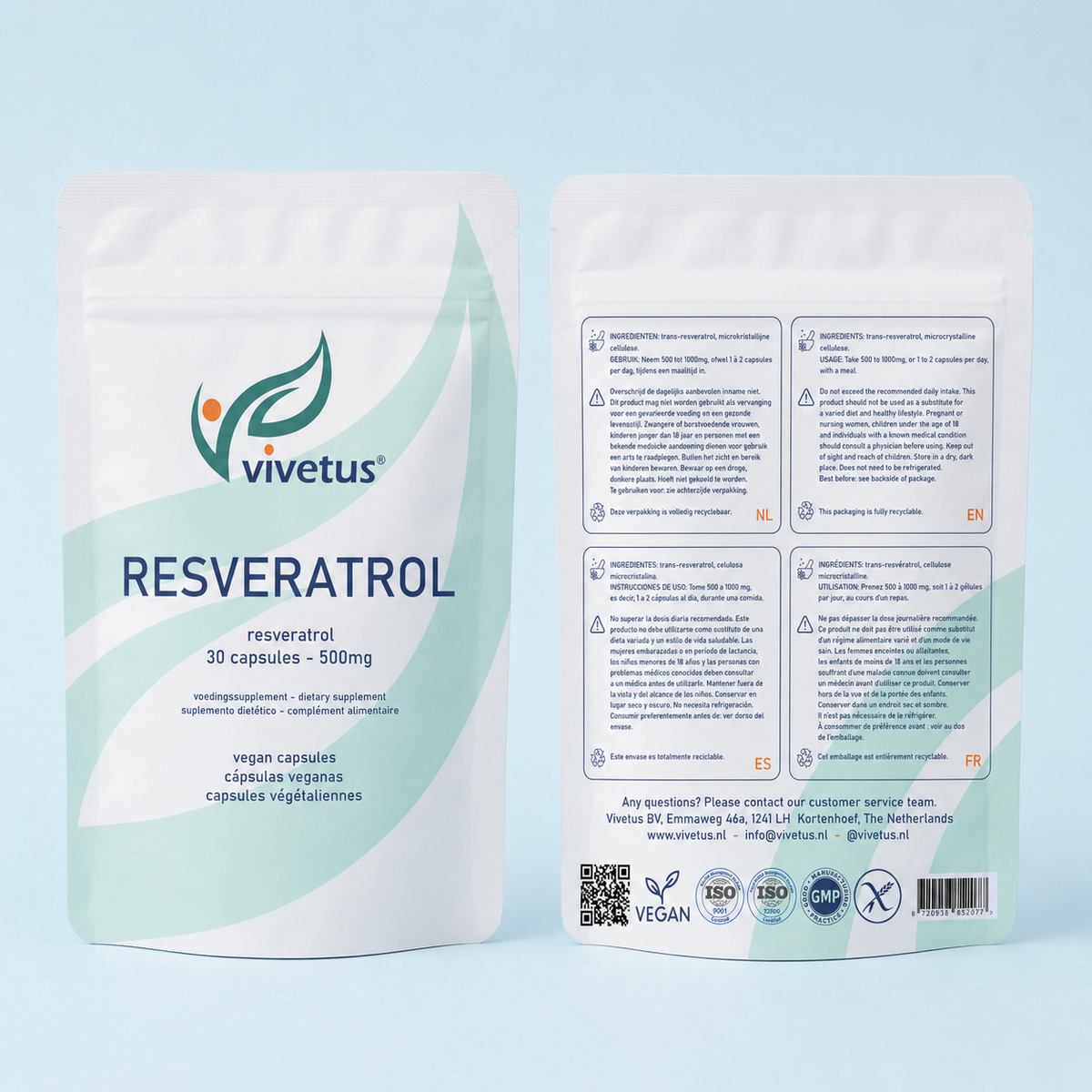 Vivetus® Resveratrolo - 30 capsule - 500mg  