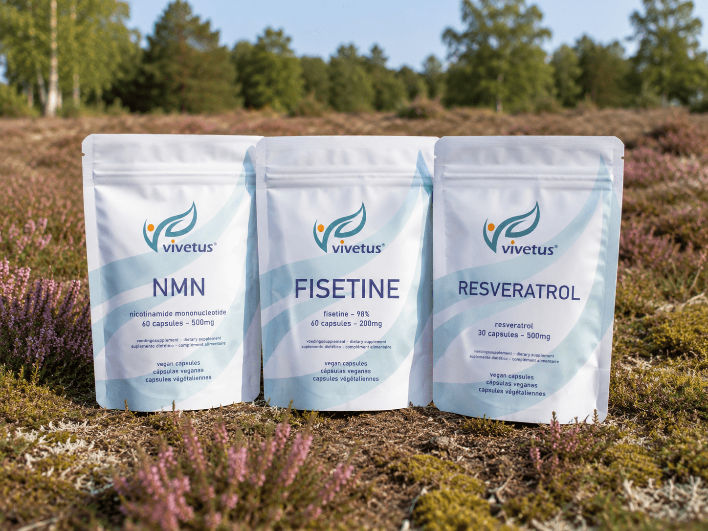 Bundle Vivetus® Mente Chiara con NMN, Fisetine e Resveratrol